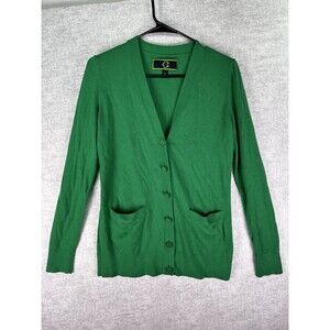 C. Wonder Women Emerald Green Cardigan Small Button Up